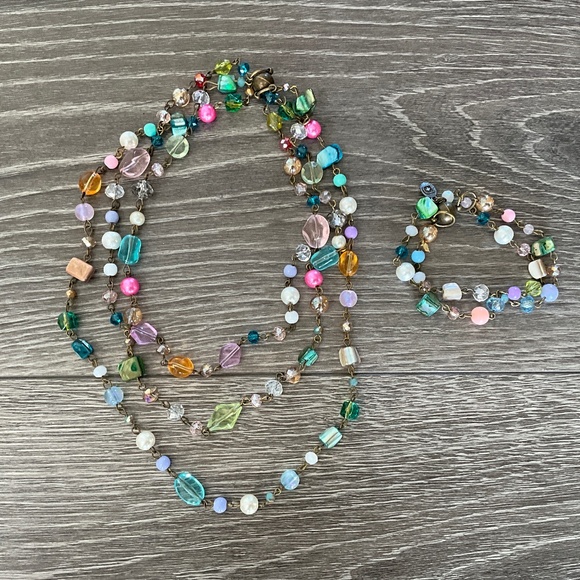 Bohemian “ Rachel “ Magnetic Adjustable Beaded Necklace R2B - Picture 3 of 3